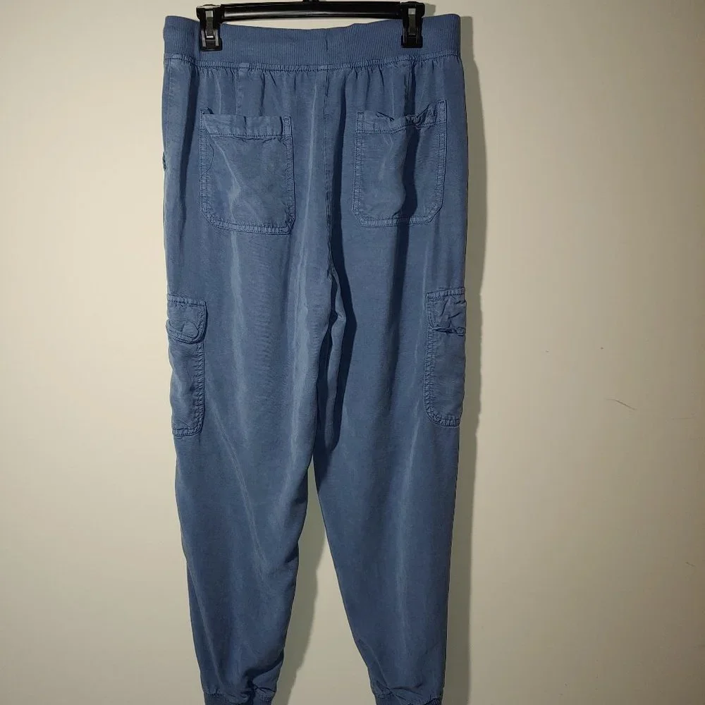 American Eagle Cargo Cuffed Pull On Joggers size M Blue